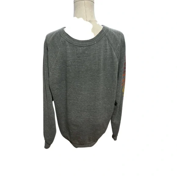 Aviator Nation Laguna Beach Rainbow Logo Sweatshirt Gray Size Large Pullover - Picture 4 of 7